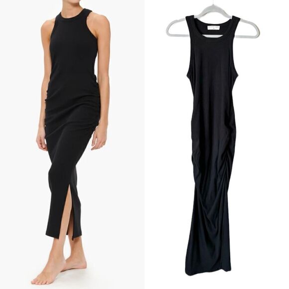 Electric & Rose Gamble Midi Black Dress Bodycon Size M - Picture 1 of 13